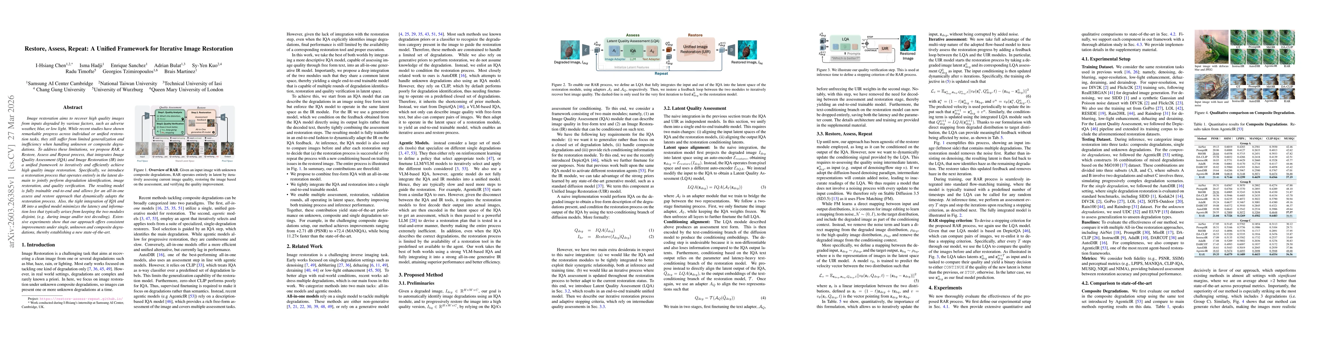 Thumbnail for Restore, Assess, Repeat: A Unified Framework for Iterative Image Restoration