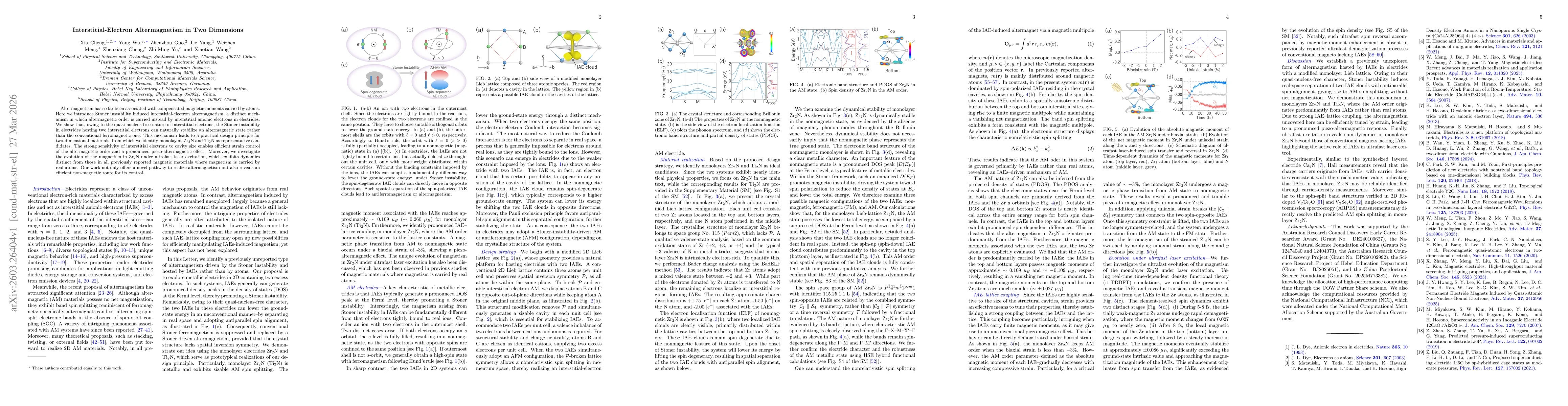 Thumbnail for Interstitial-Electron Altermagnetism in Two Dimensions