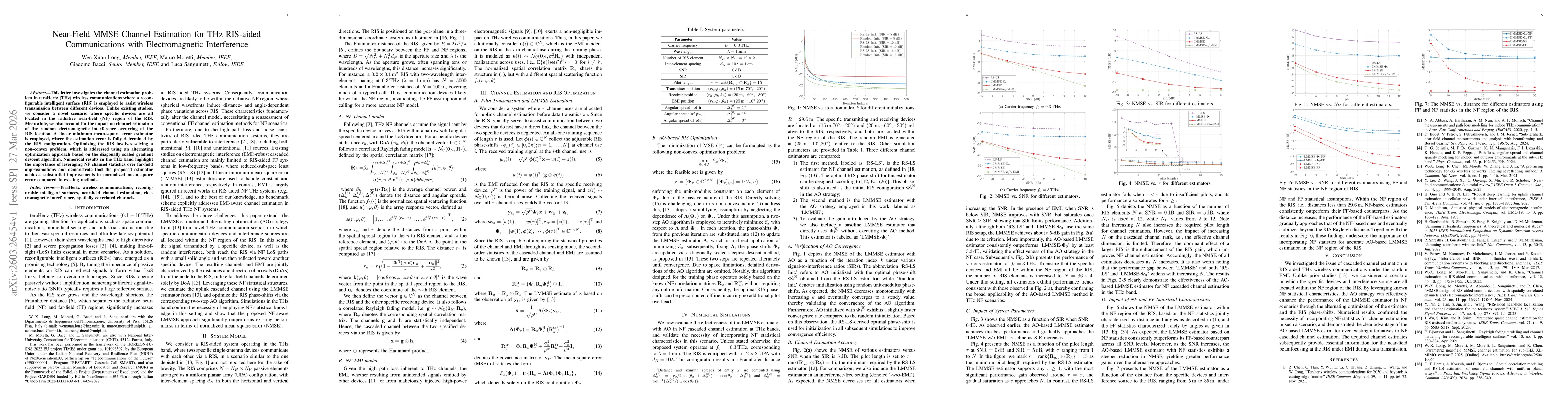 Thumbnail for Near-Field MMSE Channel Estimation for THz RIS-aided Communications with Electromagnetic Interference