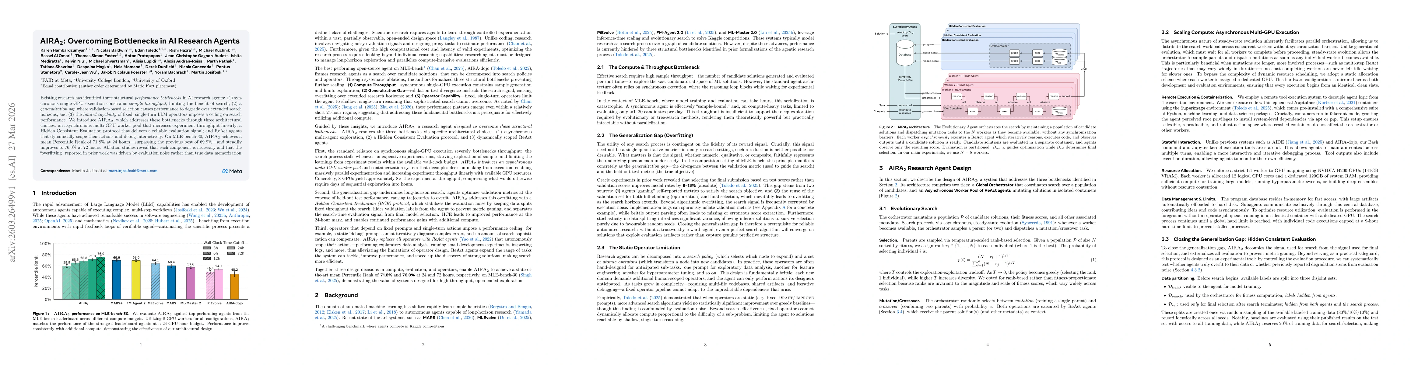 Thumbnail for AIRA_2: Overcoming Bottlenecks in AI Research Agents