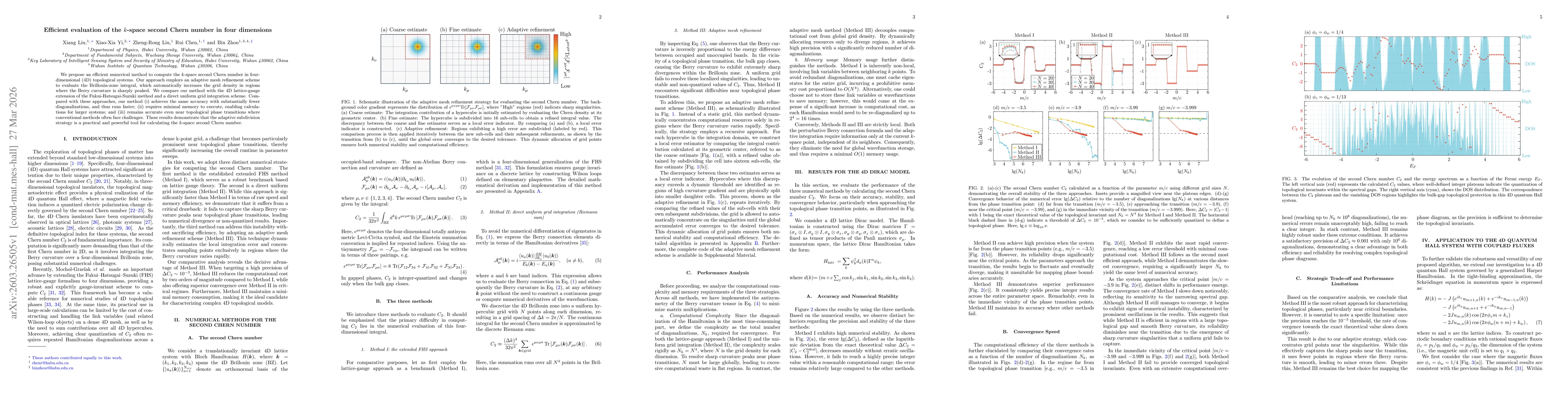 Thumbnail for Efficient evaluation of the $k$-space second Chern number in four dimensions