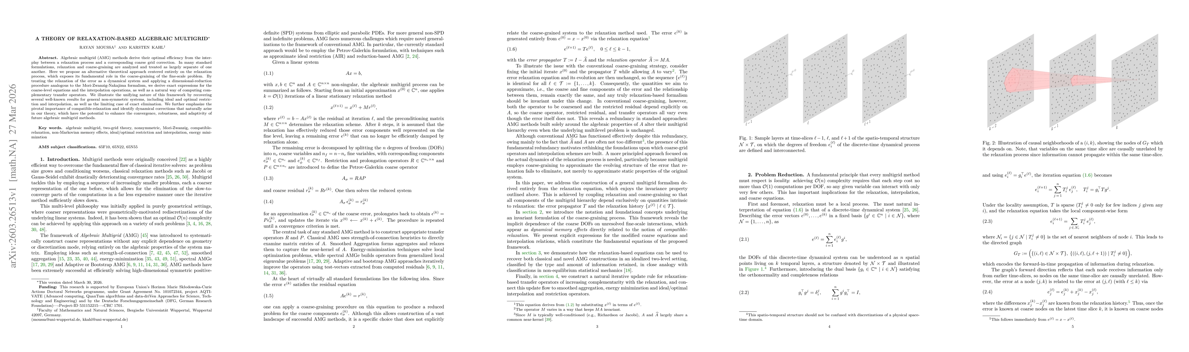 Thumbnail for A Theory of Relaxation-Based Algebraic Multigrid
