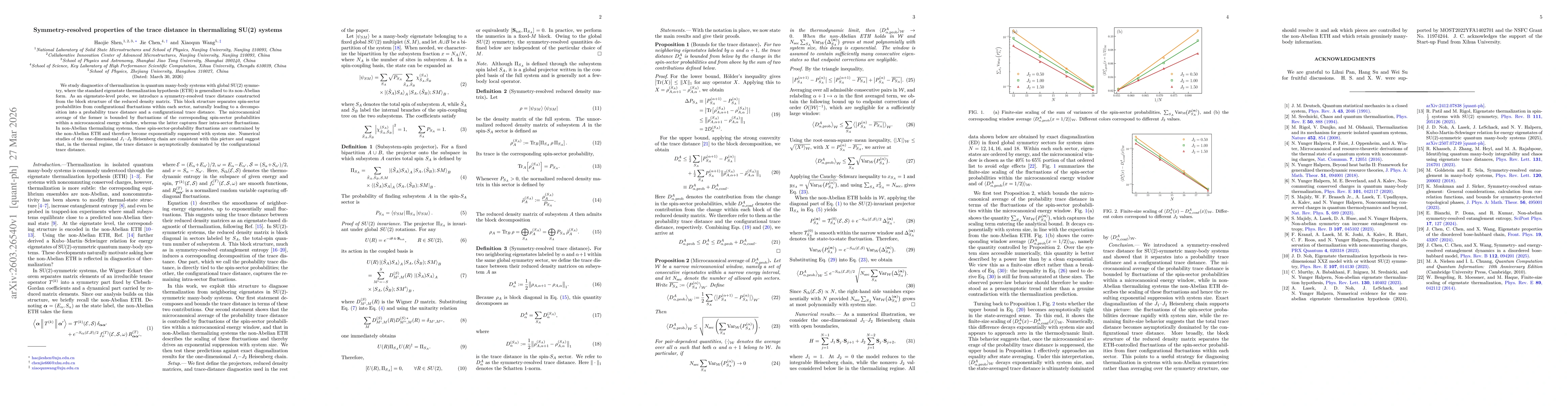 Thumbnail for Symmetry-resolved properties of the trace distance in thermalizing SU(2) systems