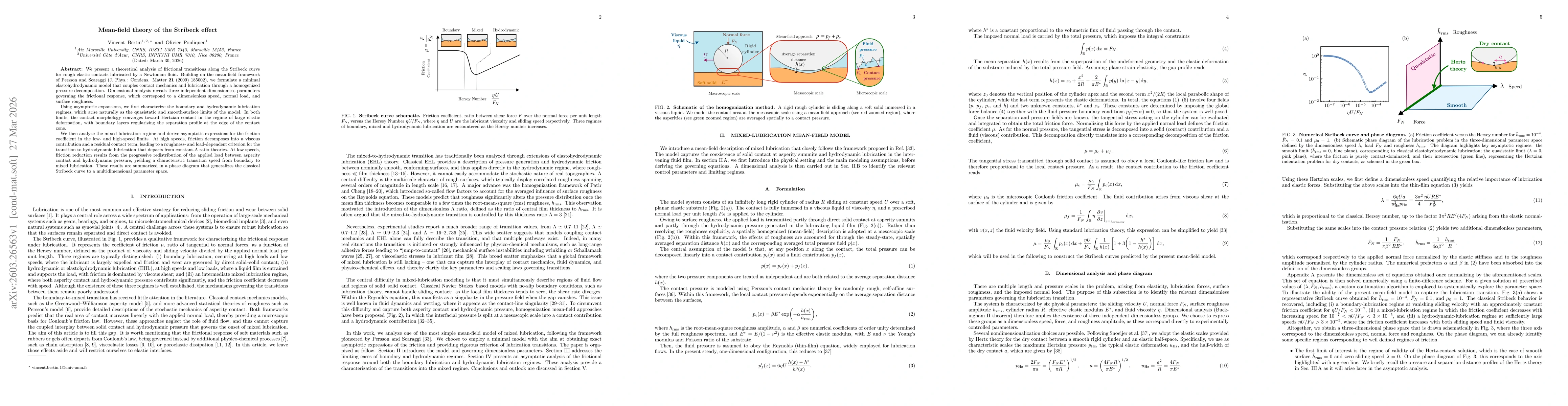 Thumbnail for Mean-field theory of the Stribeck effect