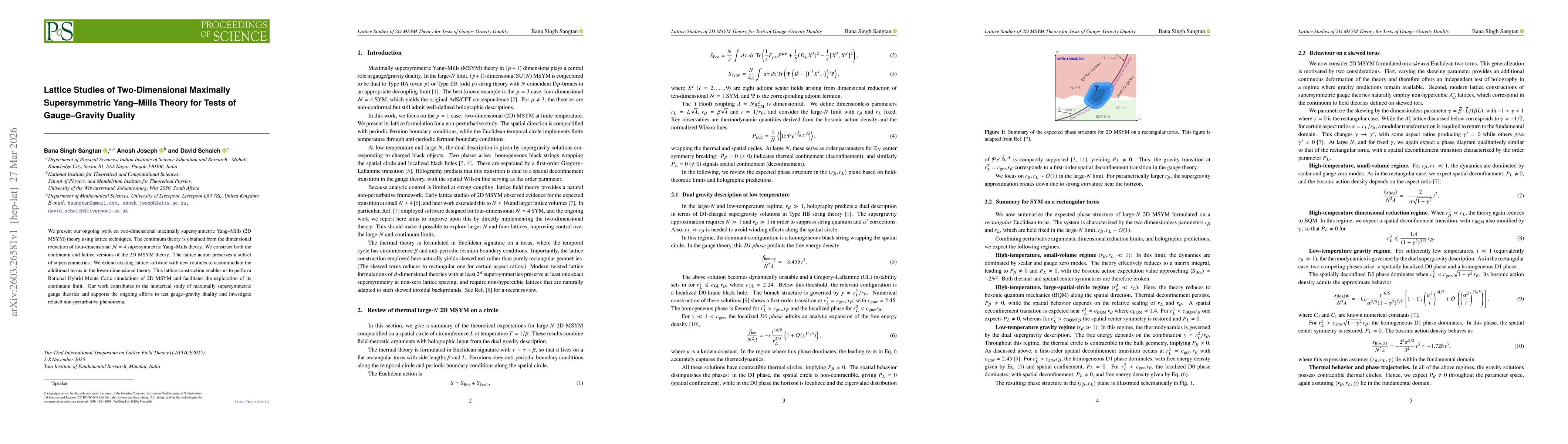 Thumbnail for Lattice Studies of Two-Dimensional Maximally Supersymmetric Yang-Mills Theory for Tests of Gauge-Gravity Duality