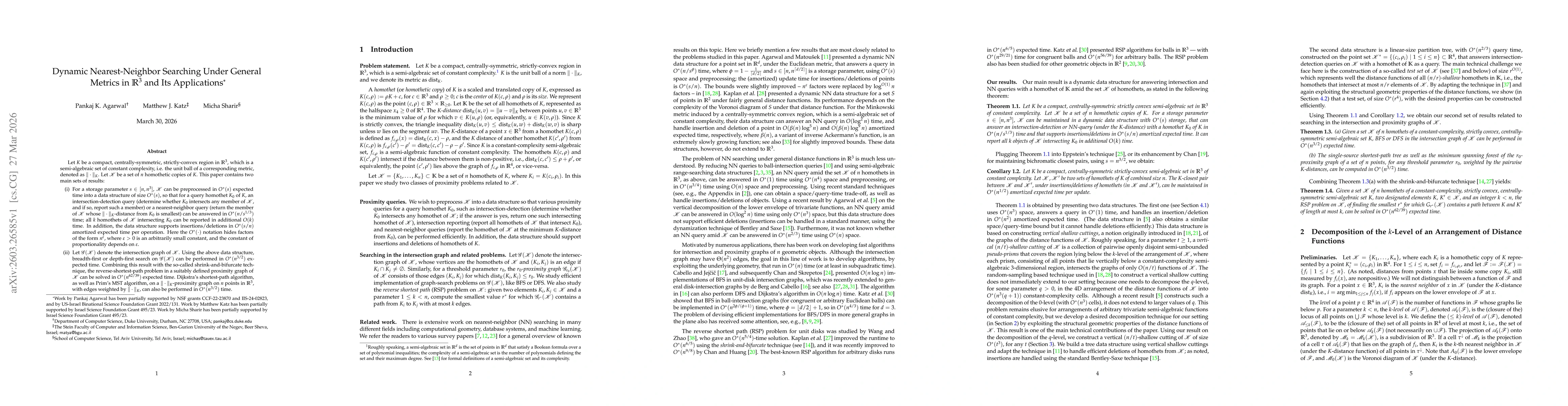 Thumbnail for Dynamic Nearest-Neighbor Searching Under General Metrics in ${\mathbb R}^3$ and Its Applications