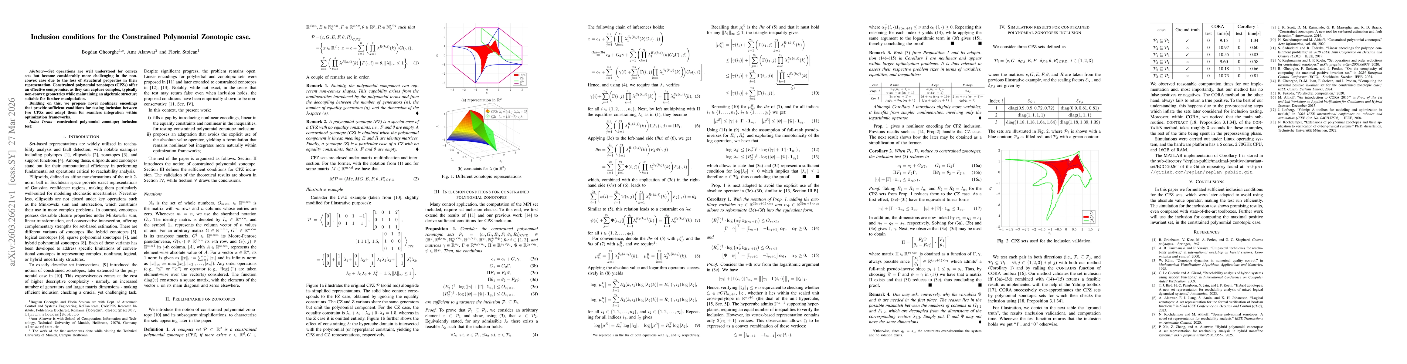 Thumbnail for Inclusion conditions for the Constrained Polynomial Zonotopic case