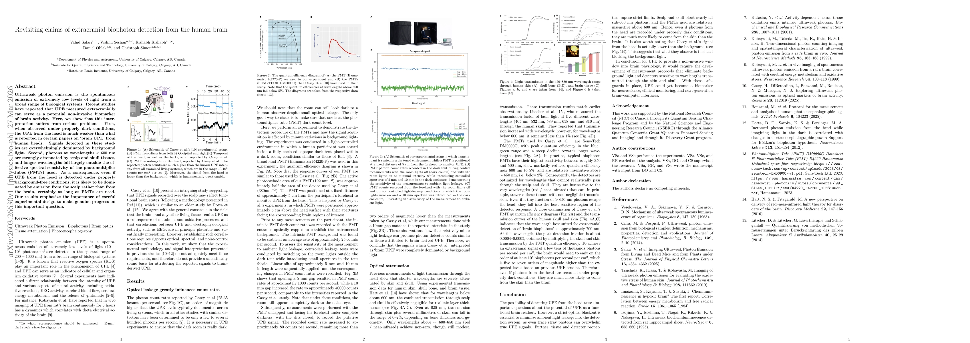 Thumbnail for Revisiting claims of extracranial biophoton detection from the human brain