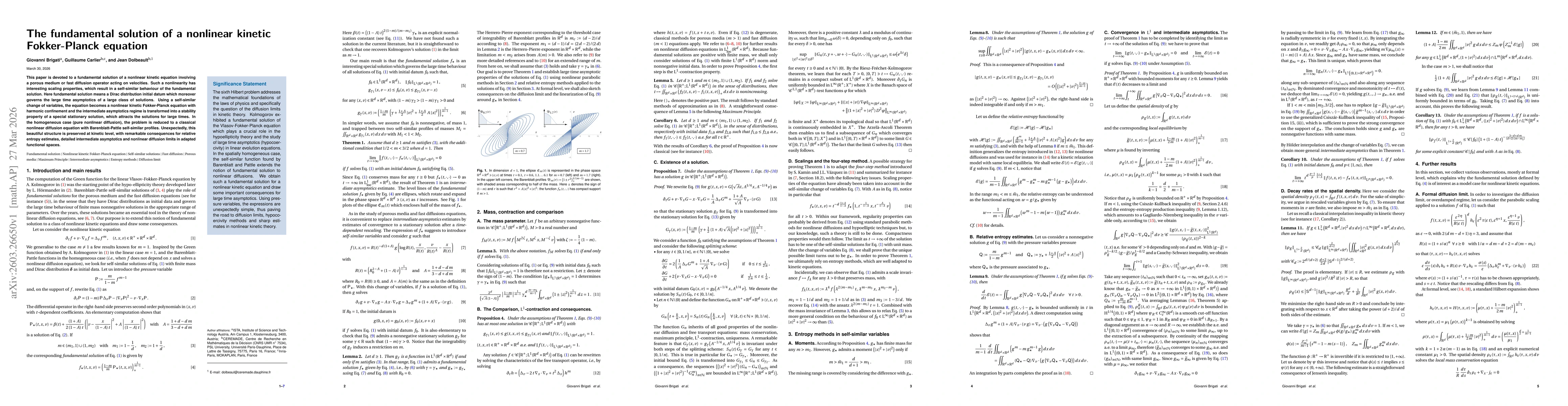 Thumbnail for The fundamental solution of a nonlinear kinetic Fokker-Planck equation
