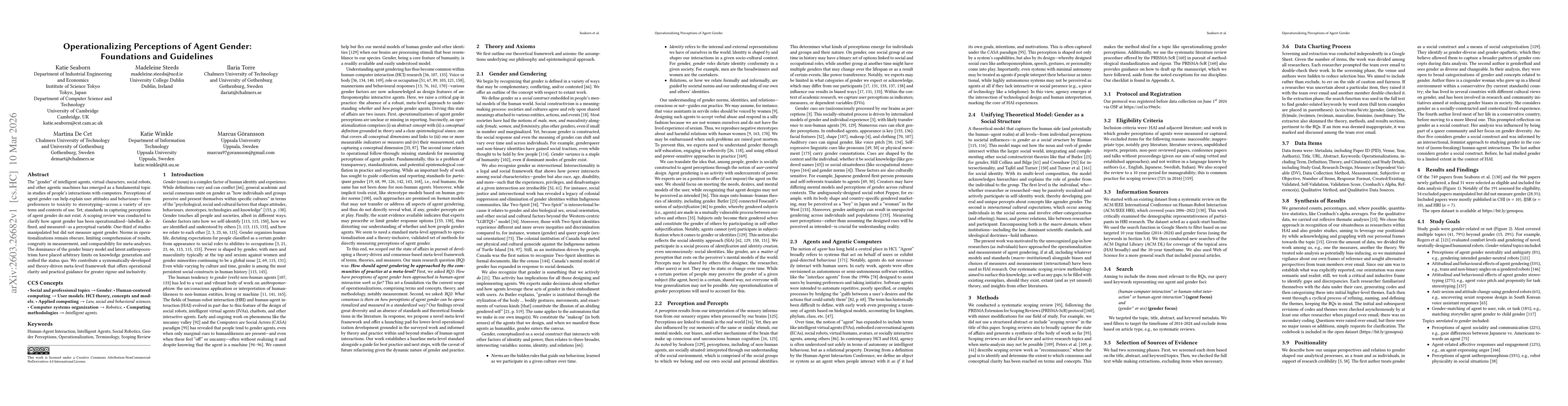 Thumbnail for Operationalizing Perceptions of Agent Gender: Foundations and Guidelines