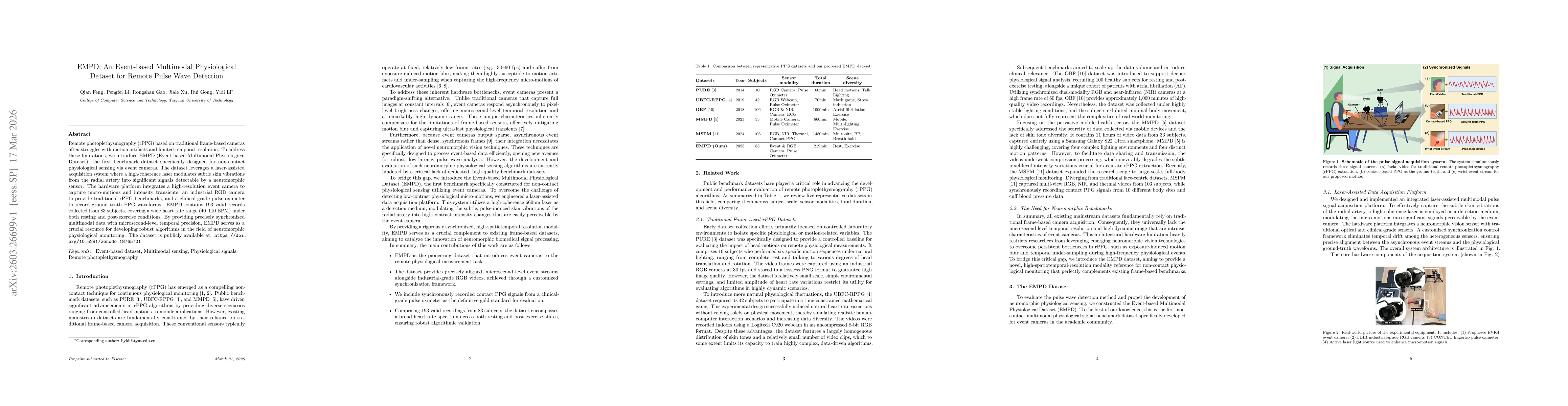 Thumbnail for EMPD: An Event-based Multimodal Physiological Dataset for Remote Pulse Wave Detection