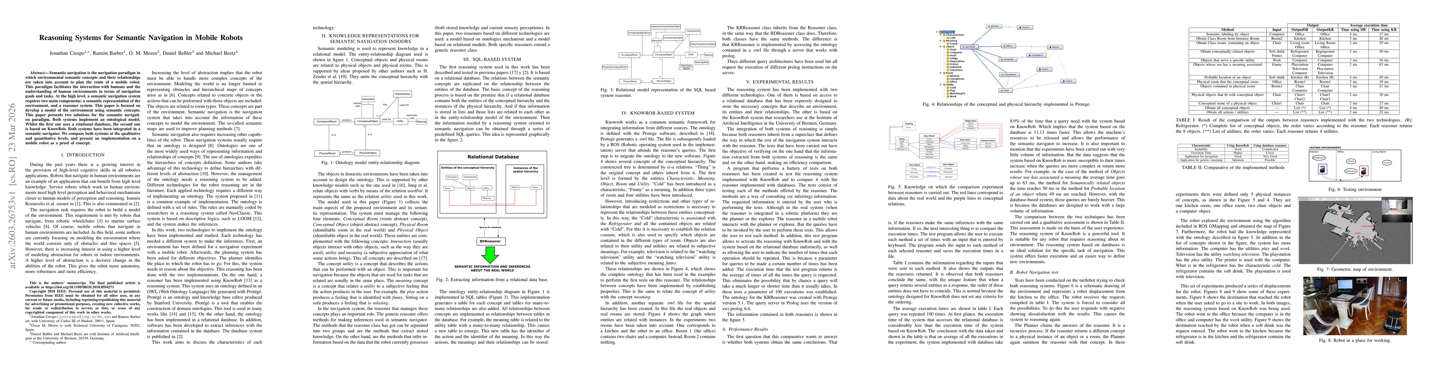 Thumbnail for Reasoning Systems for Semantic Navigation in Mobile Robots