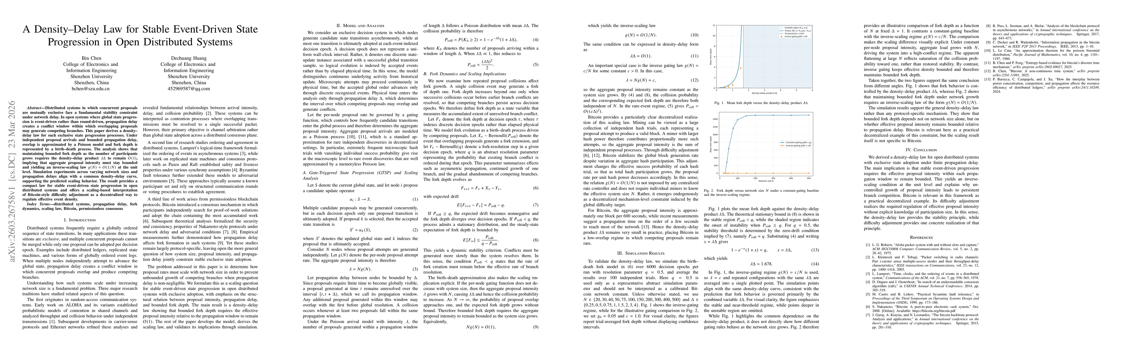 Thumbnail for A Density-Delay Law for Stable Event-Driven State Progression in Open Distributed Systems