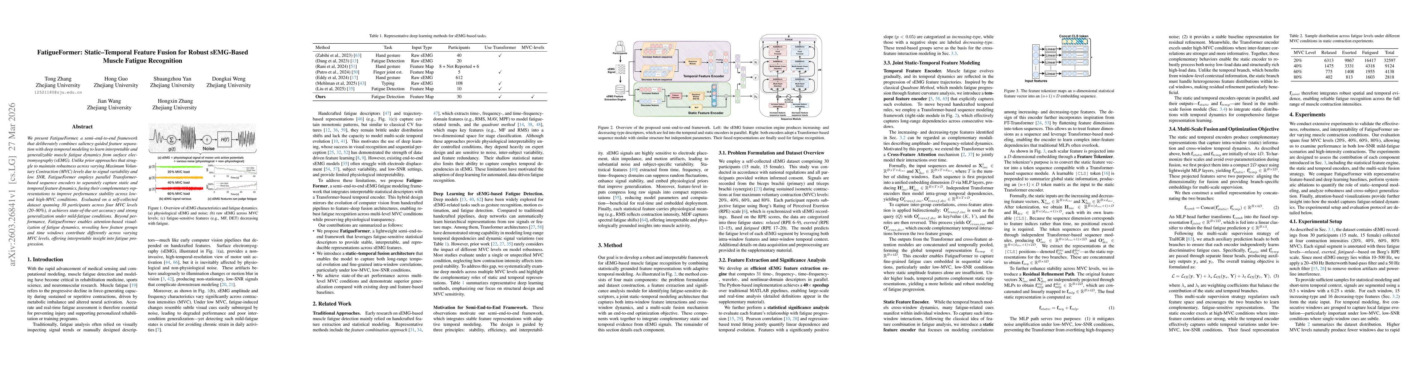 Thumbnail for FatigueFormer: Static-Temporal Feature Fusion for Robust sEMG-Based Muscle Fatigue Recognition