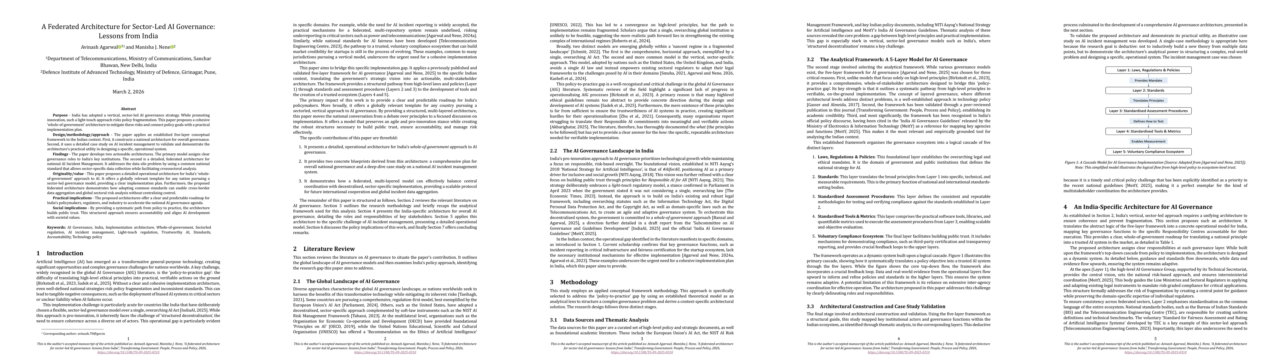 Thumbnail for A federated architecture for sector-led AI governance: lessons from India