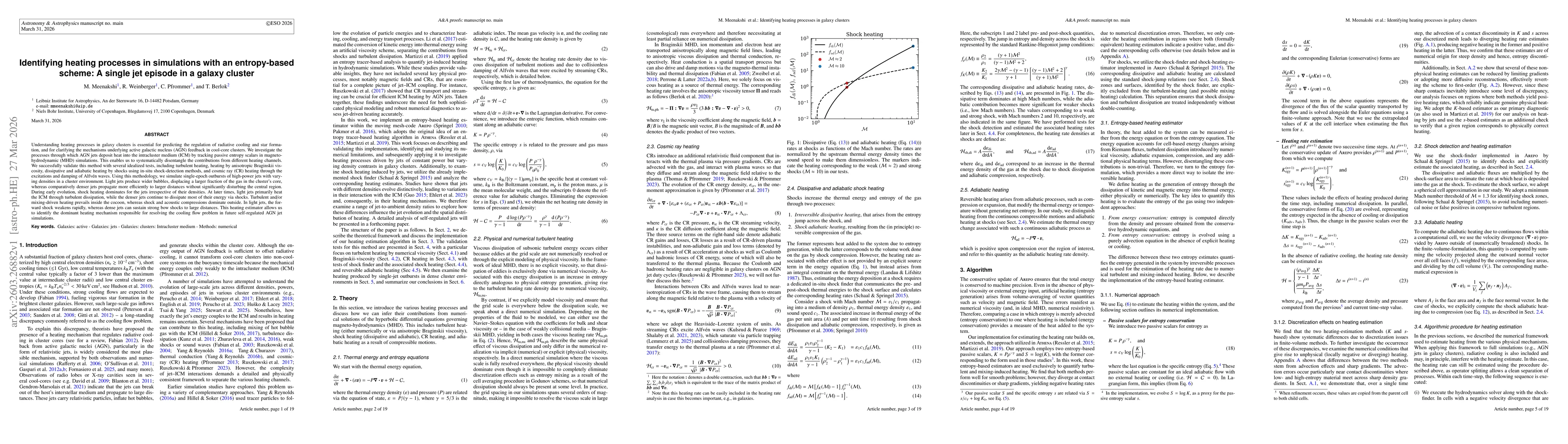 Thumbnail for Identifying heating processes in simulations with an entropy-based scheme: A single jet episode in a galaxy cluster
