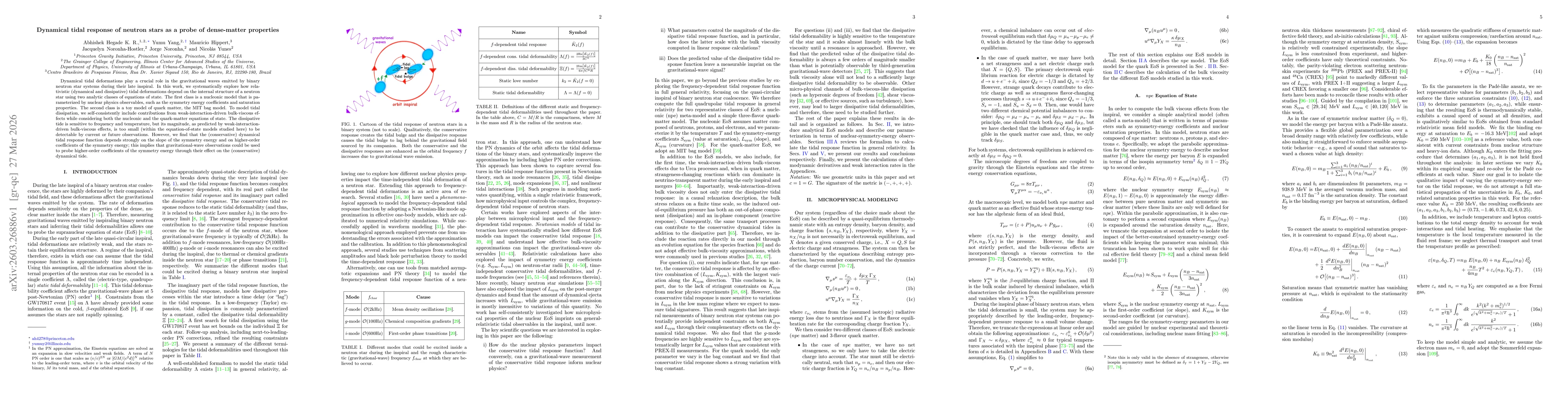 Thumbnail for Dynamical tidal response of neutron stars as a probe of dense-matter properties
