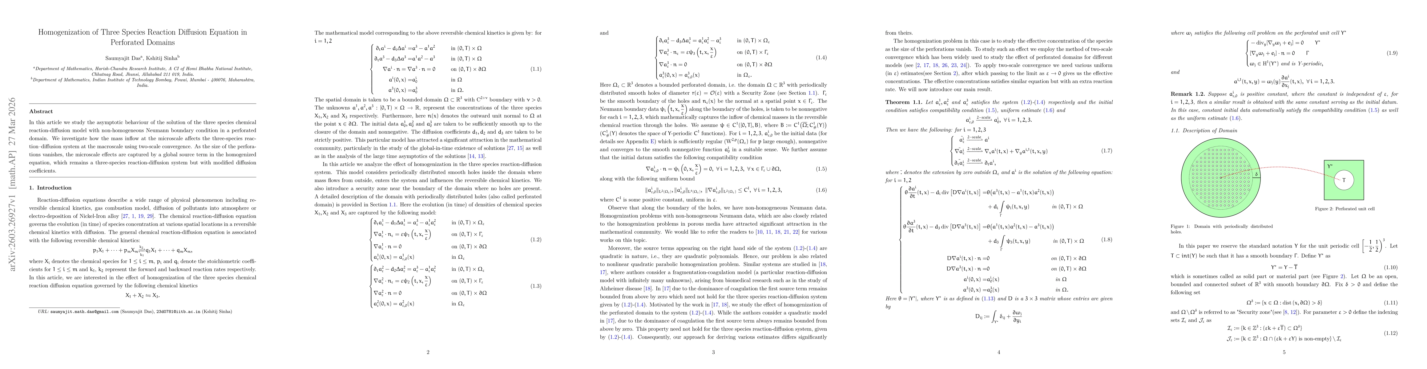 Thumbnail for Homogenization of Three Species Reaction Diffusion Equation in Perforated Domains