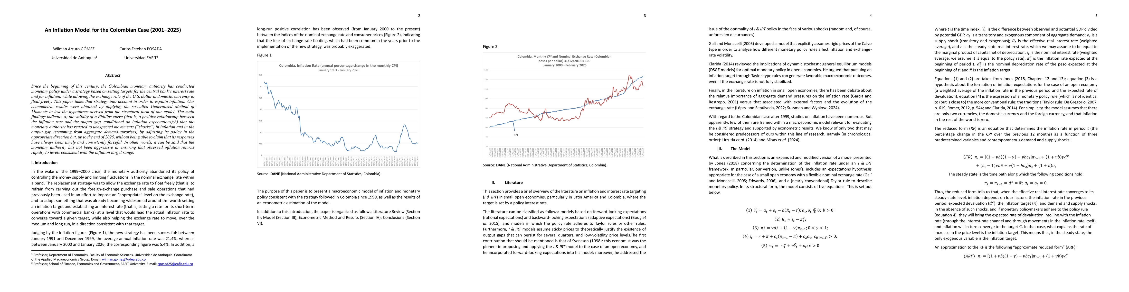 Thumbnail for An Inflation Model for the Colombian Case. 2001 2025