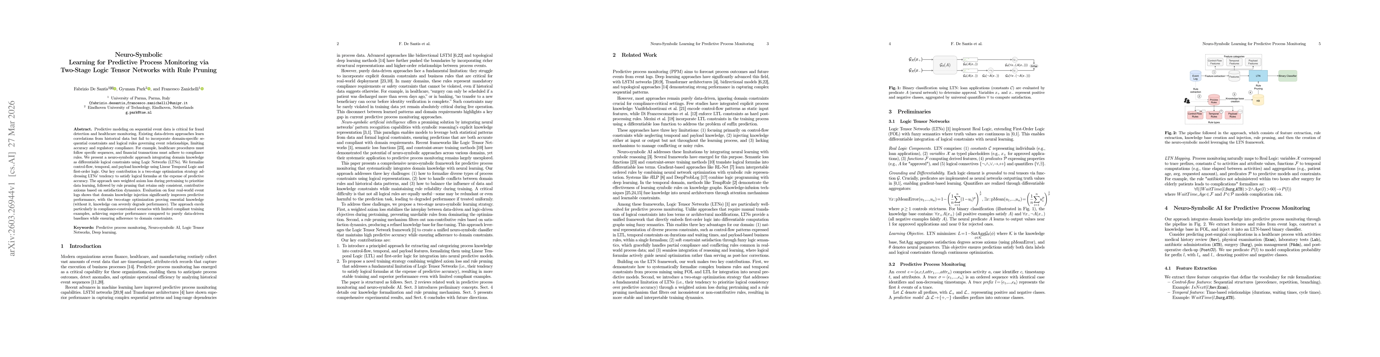 Thumbnail for Neuro-Symbolic Learning for Predictive Process Monitoring via Two-Stage Logic Tensor Networks with Rule Pruning