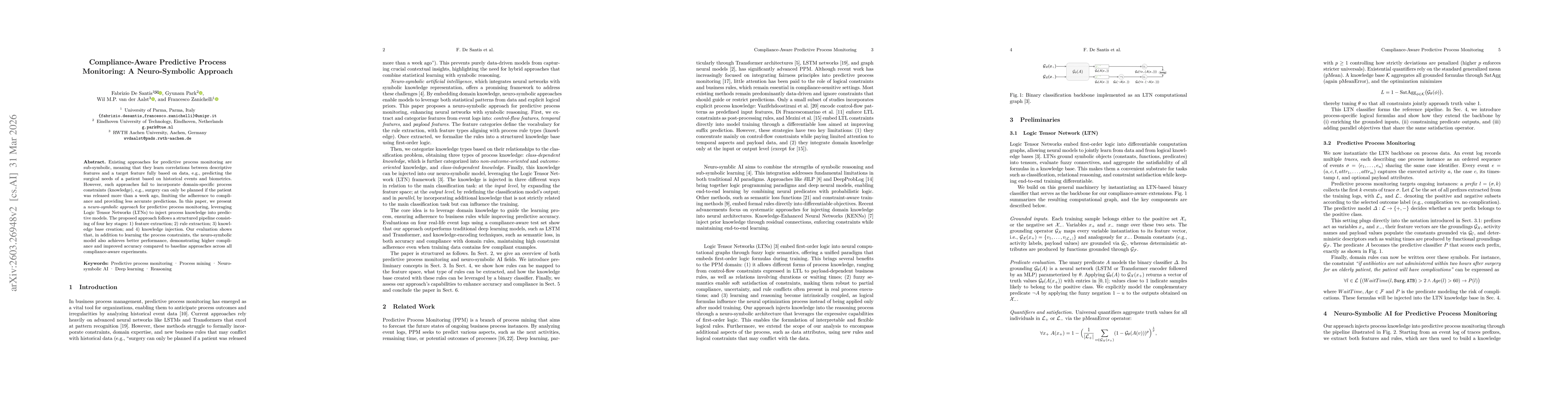 Thumbnail for Compliance-Aware Predictive Process Monitoring: A Neuro-Symbolic Approach