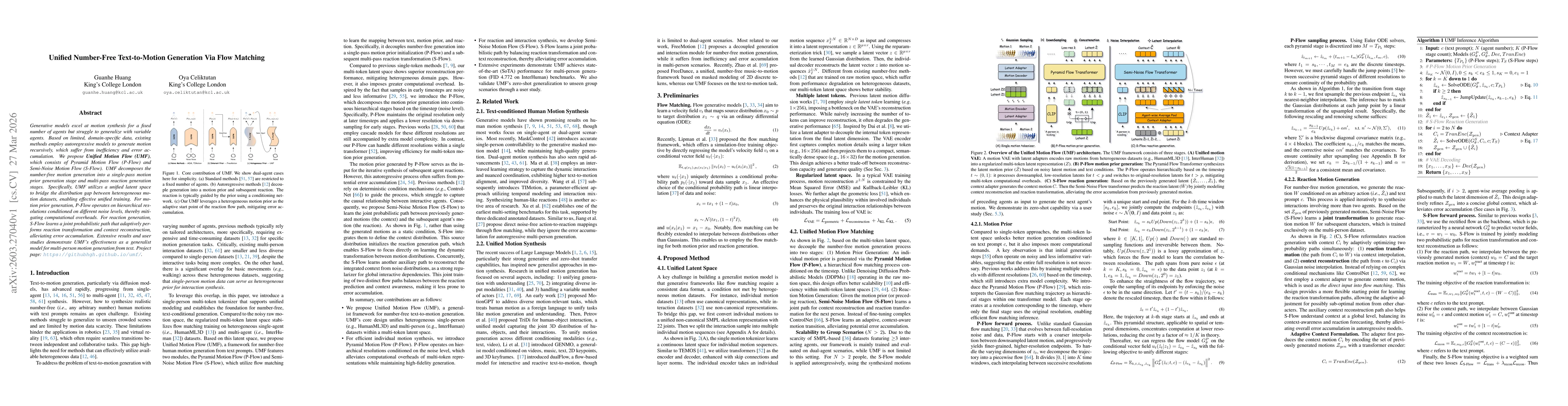 Thumbnail for Unified Number-Free Text-to-Motion Generation Via Flow Matching