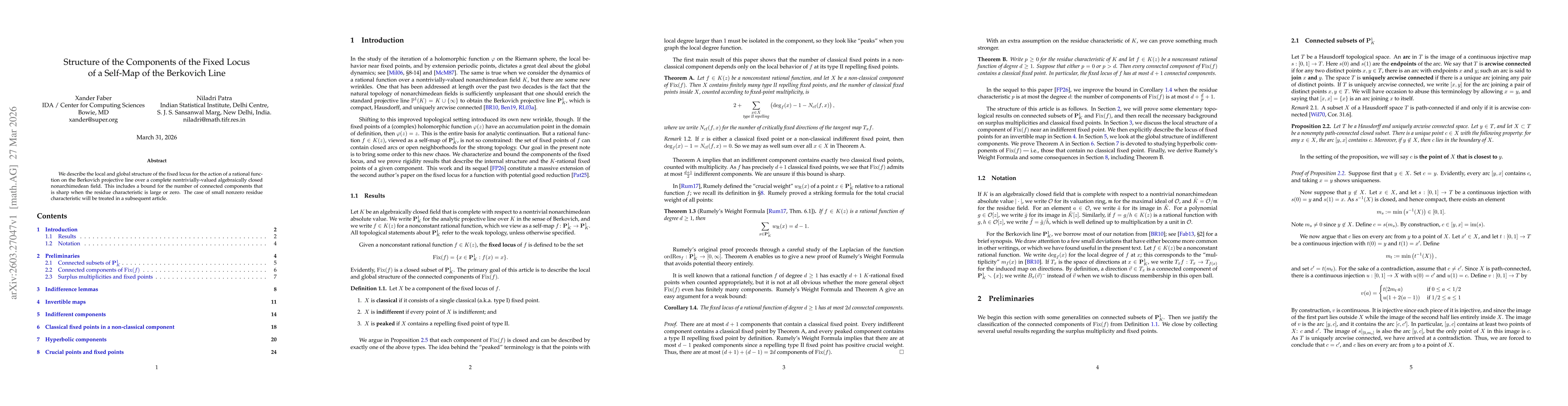 Thumbnail for Structure of the Components of the Fixed Locus of a Self-Map of the Berkovich Line
