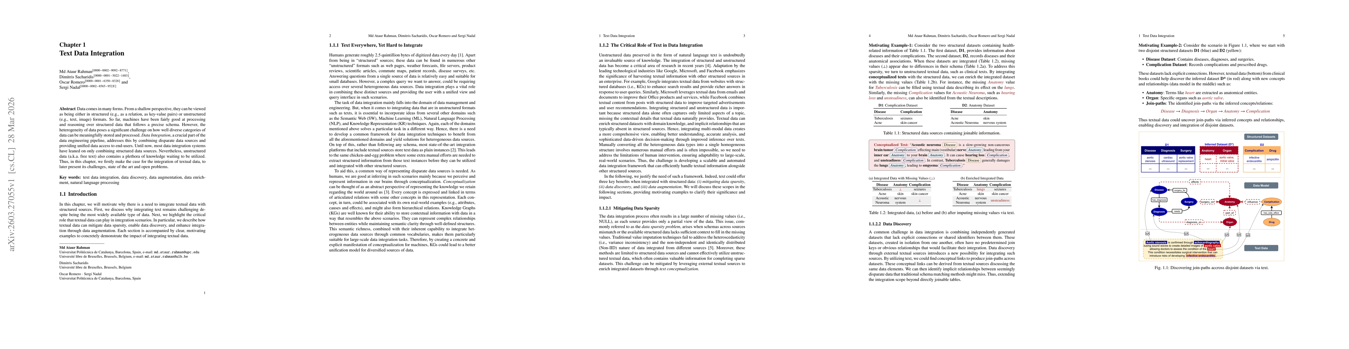 Thumbnail for Text Data Integration