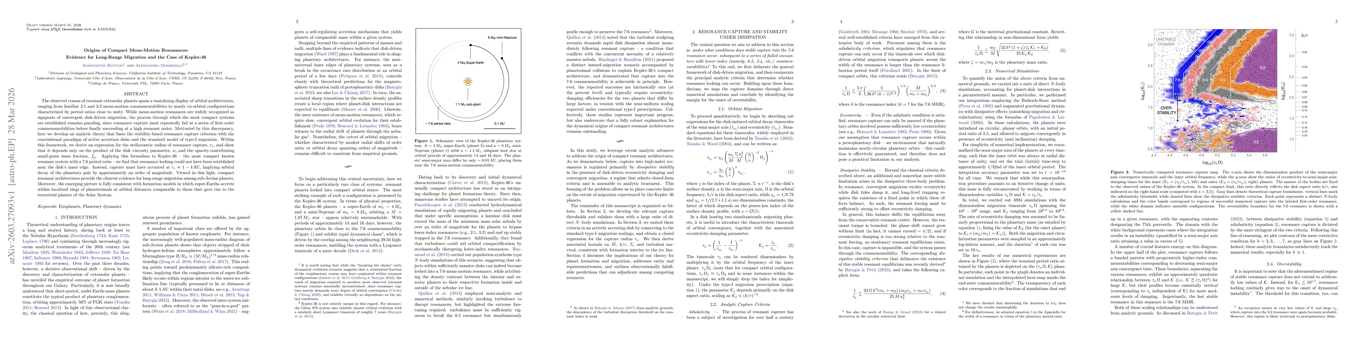 Thumbnail for Origins of Compact Mean-Motion Resonances: Evidence for Long-Range Migration and the Case of Kepler-36