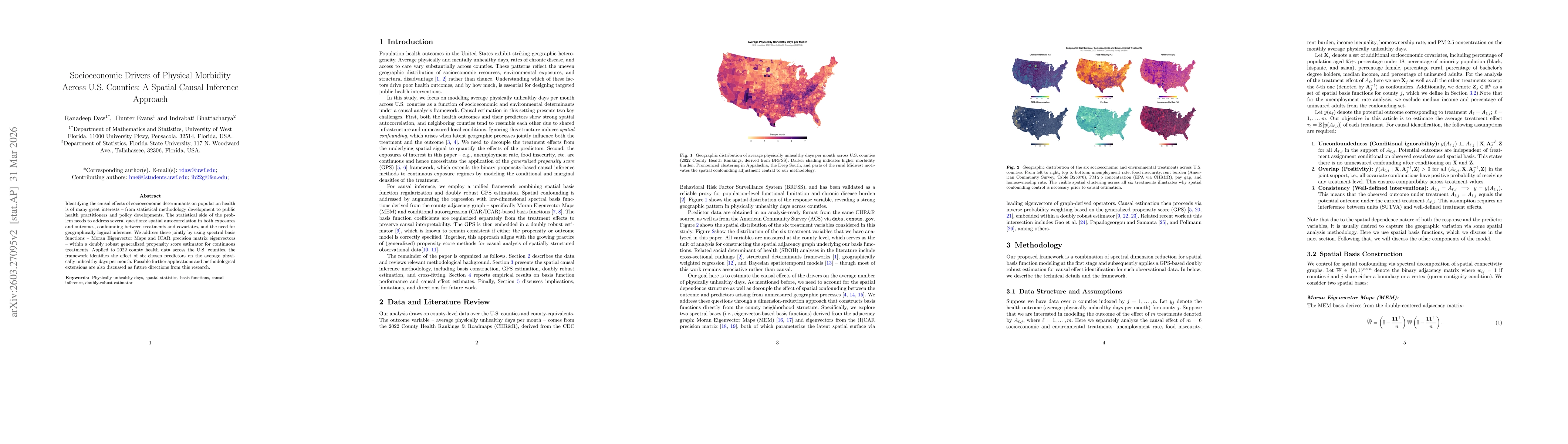 Thumbnail for Socioeconomic Drivers of Physical Morbidity Across U.S. Counties: A Spatial Causal Inference Approach