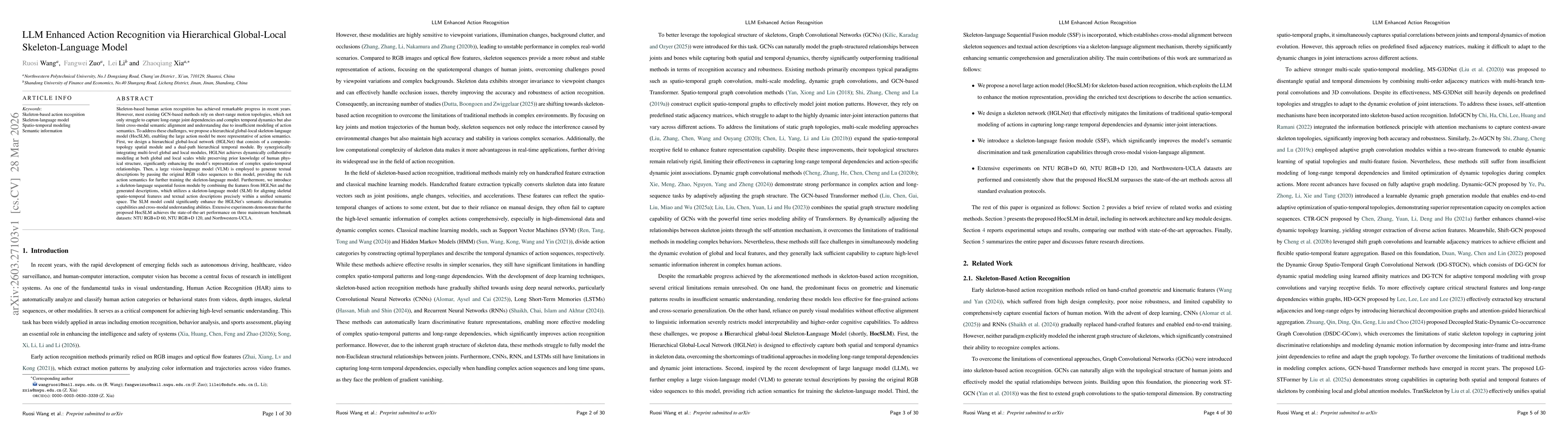 Thumbnail for LLM Enhanced Action Recognition via Hierarchical Global-Local Skeleton-Language Model