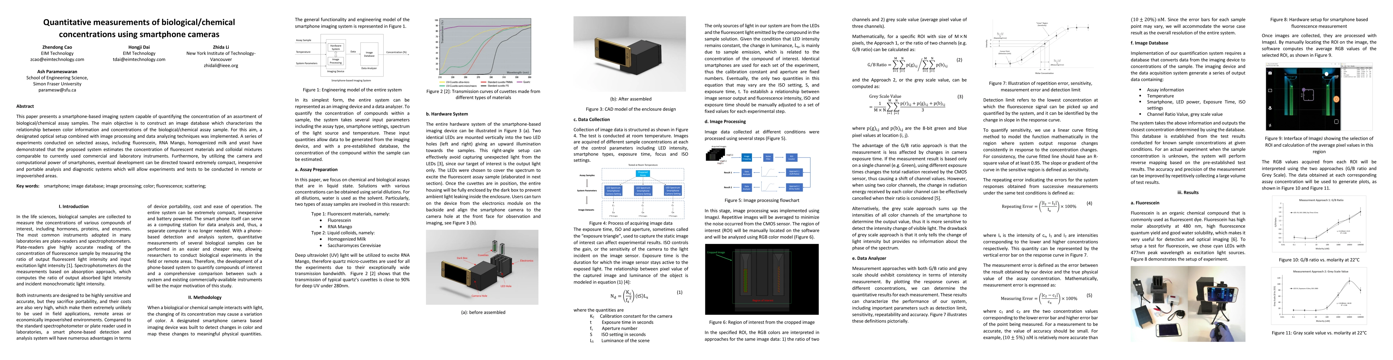 Thumbnail for Quantitative measurements of biological/chemical concentrations using smartphone cameras