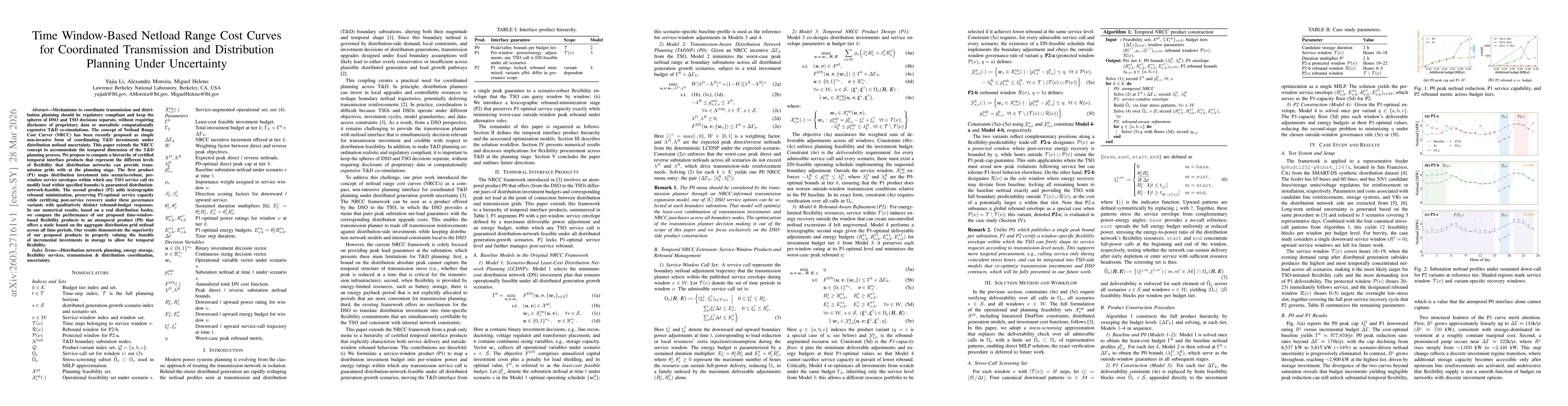 Thumbnail for Time Window-Based Netload Range Cost Curves for Coordinated Transmission and Distribution Planning Under Uncertainty