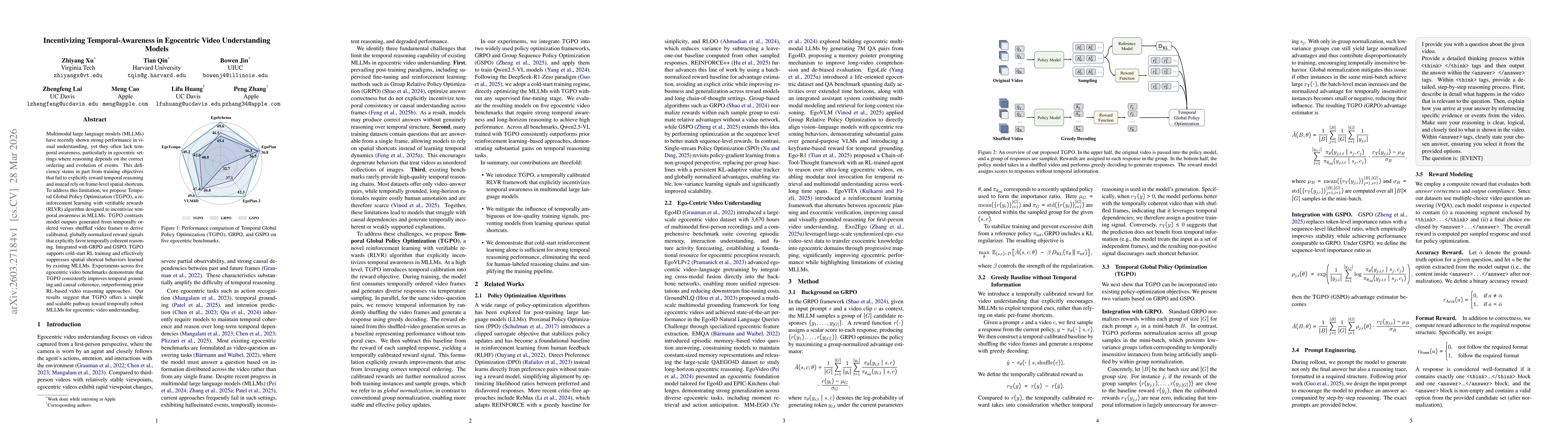 Thumbnail for Incentivizing Temporal-Awareness in Egocentric Video Understanding Models