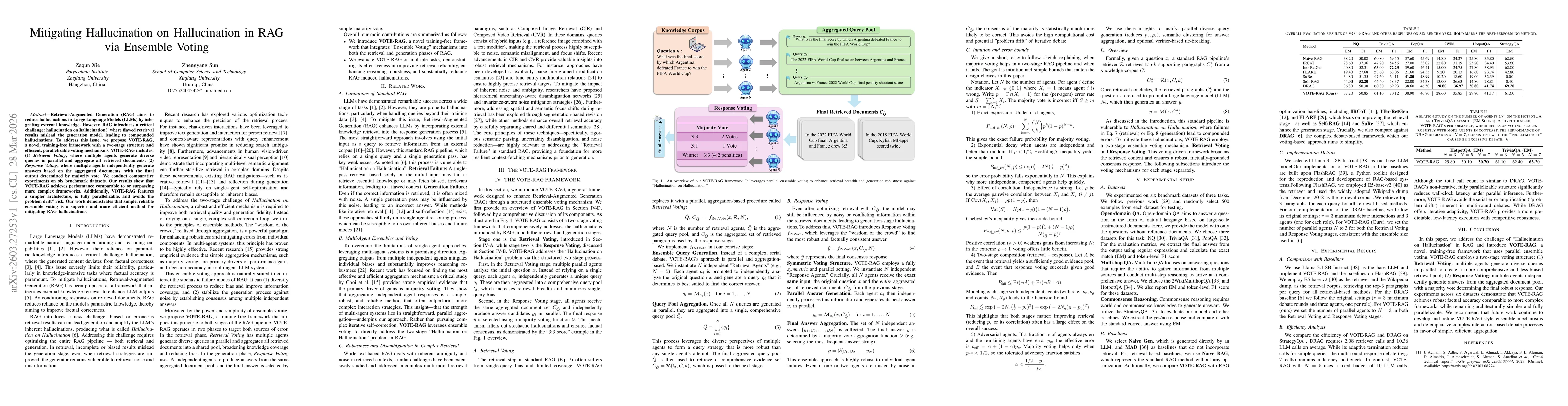 Thumbnail for Mitigating Hallucination on Hallucination in RAG via Ensemble Voting