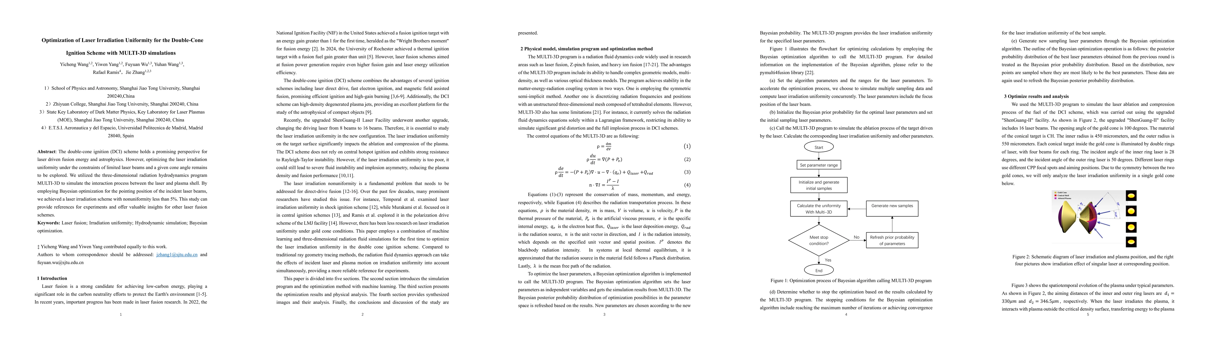 Thumbnail for Optimization of Laser Irradiation Uniformity for the Double-Cone Ignition Scheme with MULTI-3D simulations