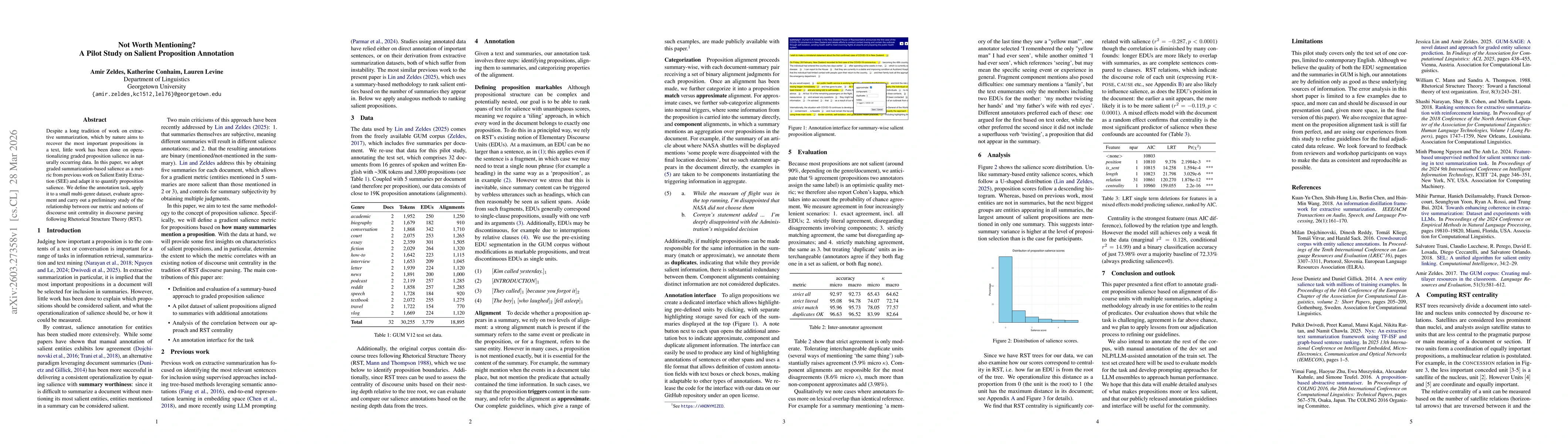 Thumbnail for Not Worth Mentioning? A Pilot Study on Salient Proposition Annotation
