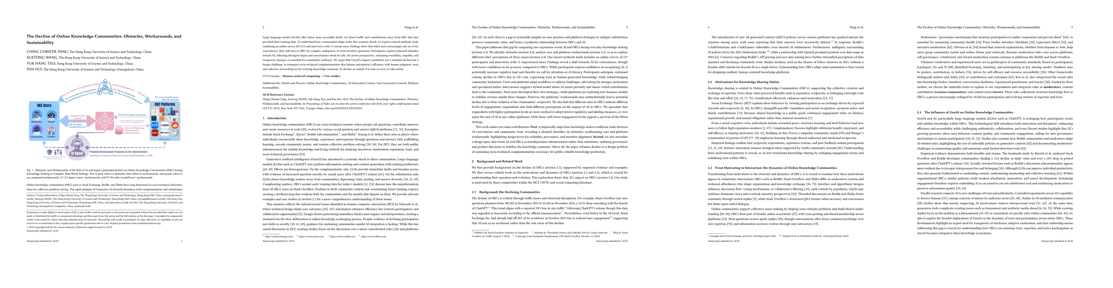 Thumbnail for The Decline of Online Knowledge Communities: Obstacles, Workarounds, and Sustainability