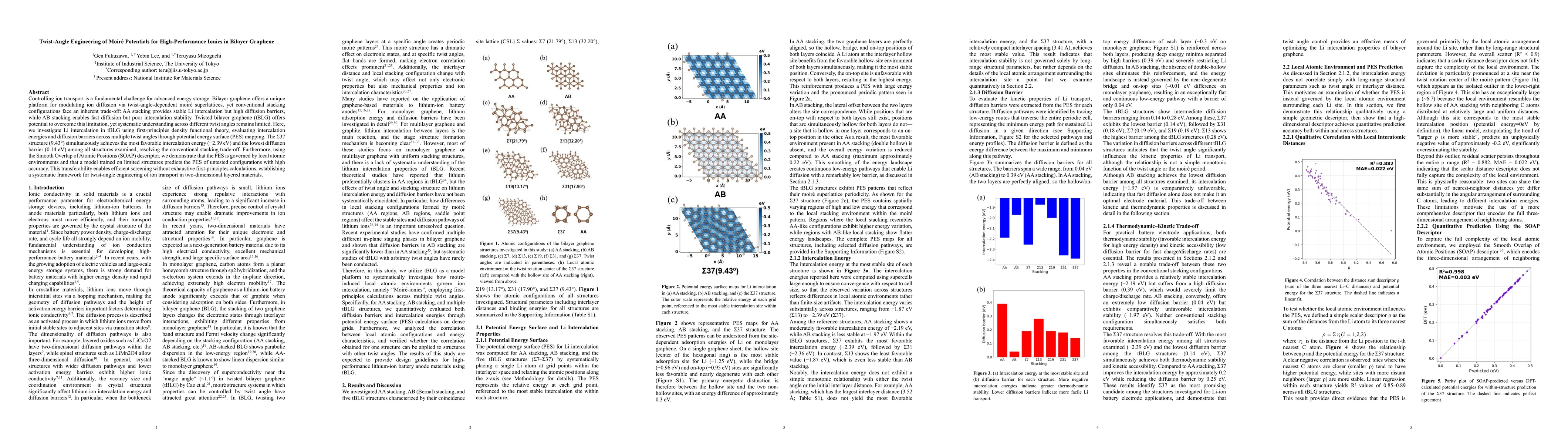 Thumbnail for Twist-Angle Engineering of Moiré Potentials for High-Performance Ionics in Bilayer Graphene