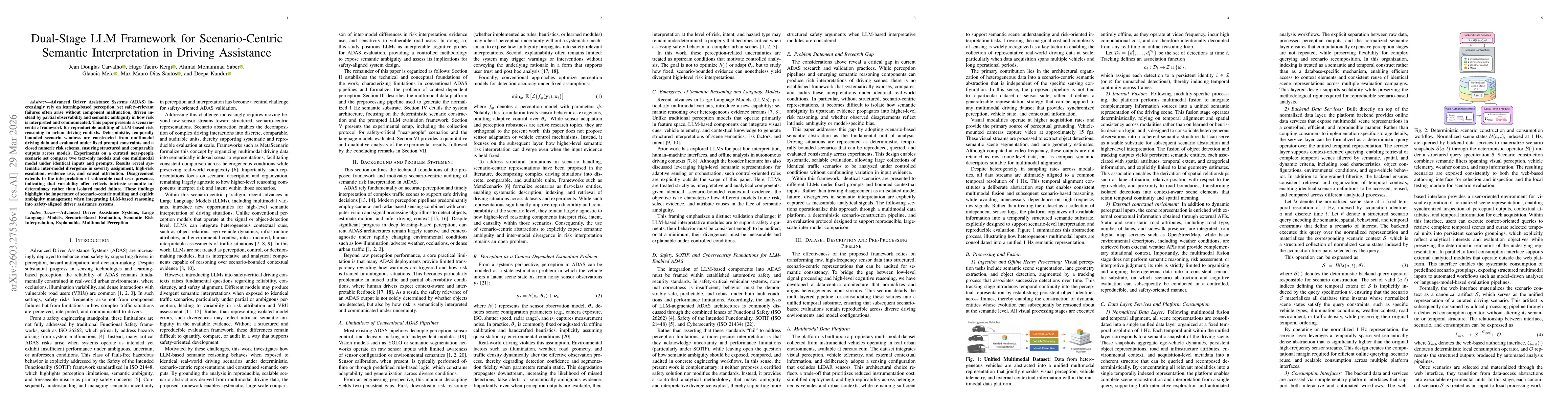 Thumbnail for Dual-Stage LLM Framework for Scenario-Centric Semantic Interpretation in Driving Assistance