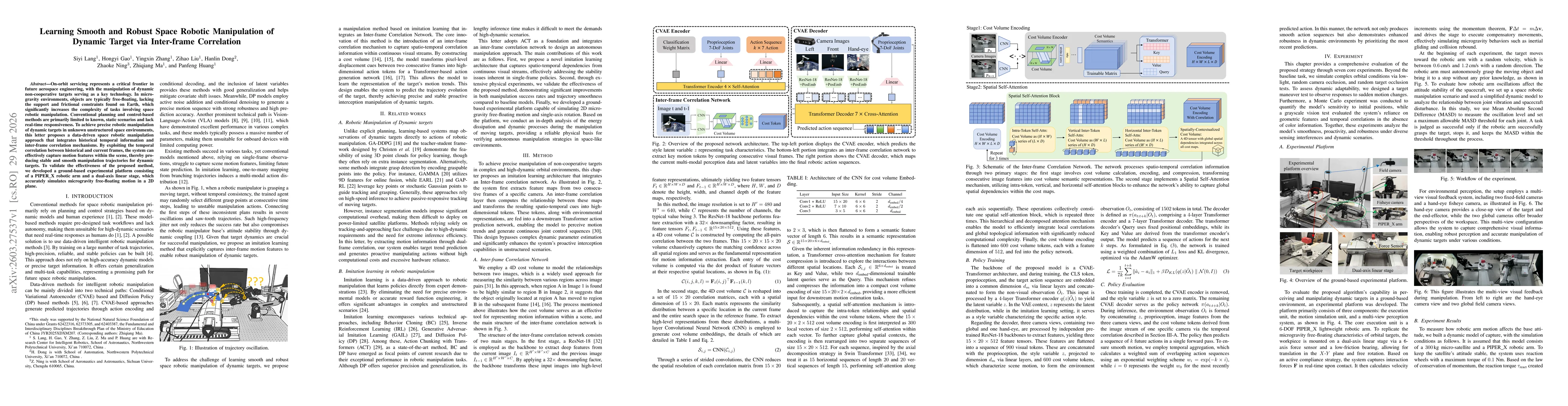 Thumbnail for Learning Smooth and Robust Space Robotic Manipulation of Dynamic Target via Inter-frame Correlation