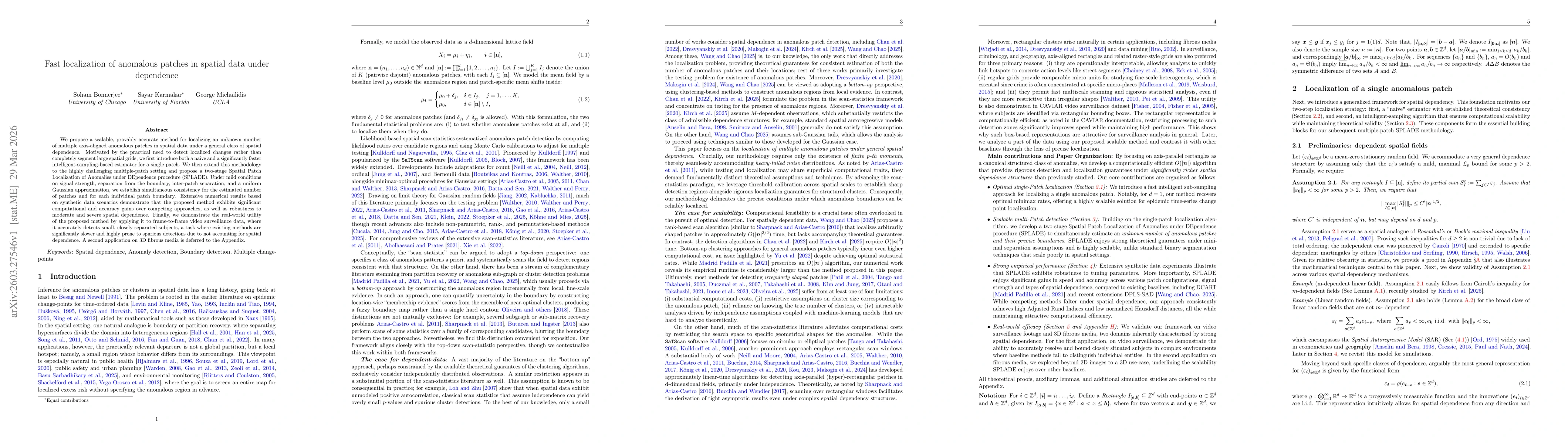 Thumbnail for Fast localization of anomalous patches in spatial data under dependence