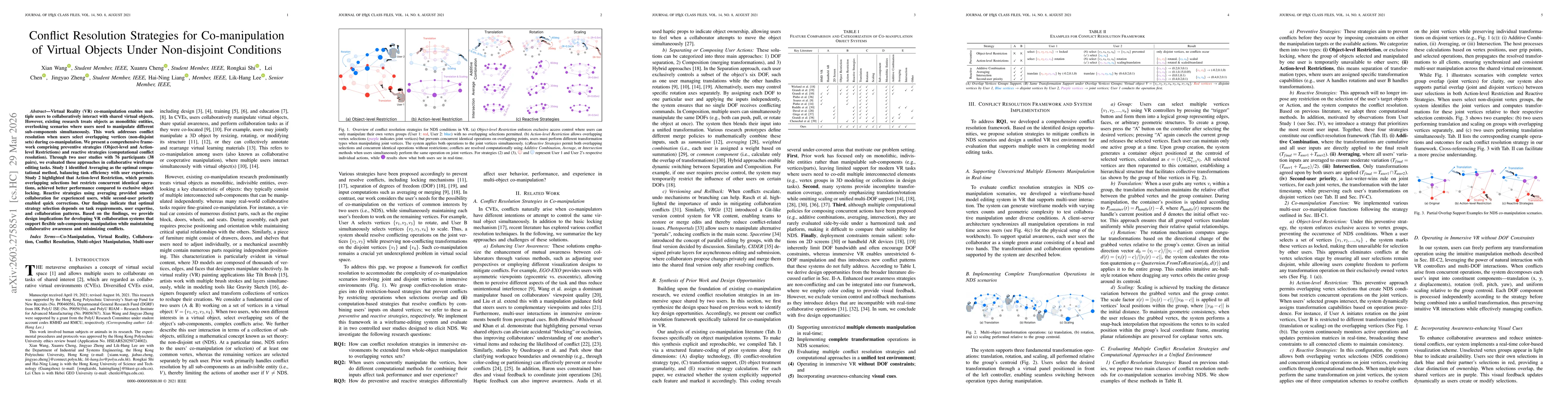 Thumbnail for Conflict Resolution Strategies for Co-manipulation of Virtual Objects Under Non-disjoint Conditions