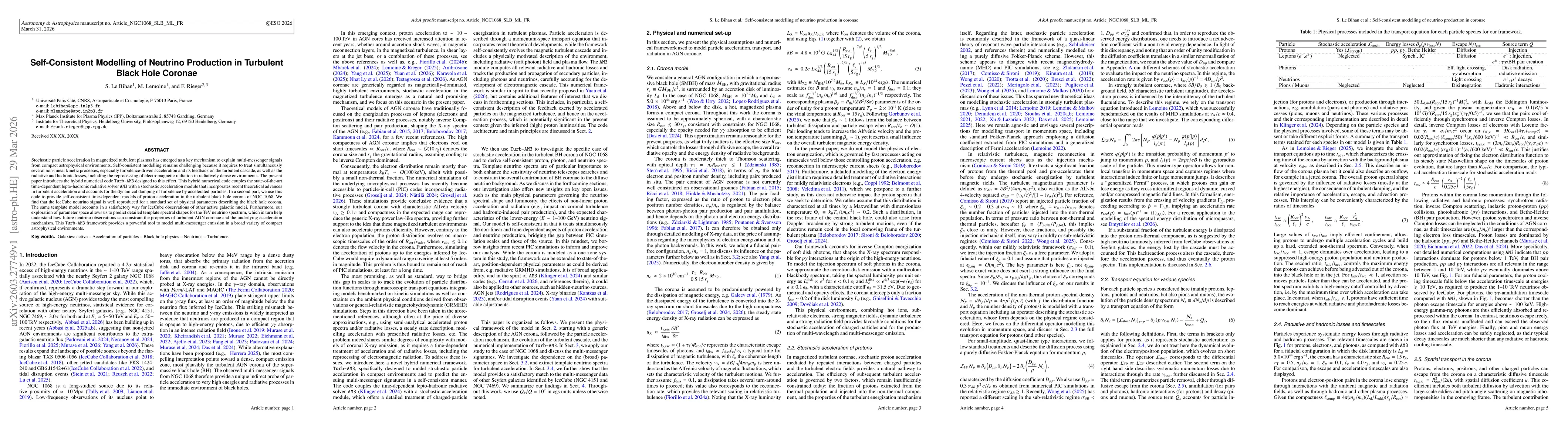 Thumbnail for Self-Consistent Modelling of Neutrino Production in Turbulent Black Hole Coronae