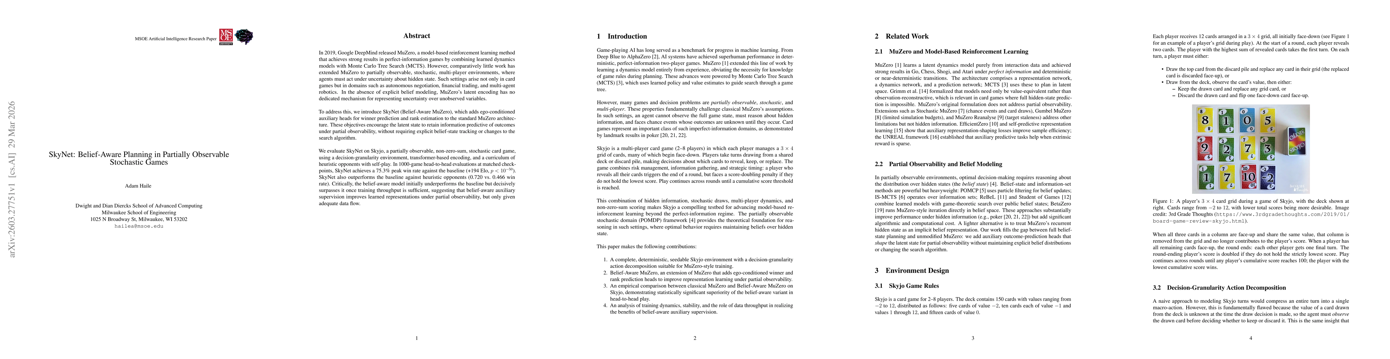 Thumbnail for SkyNet: Belief-Aware Planning for Partially-Observable Stochastic Games