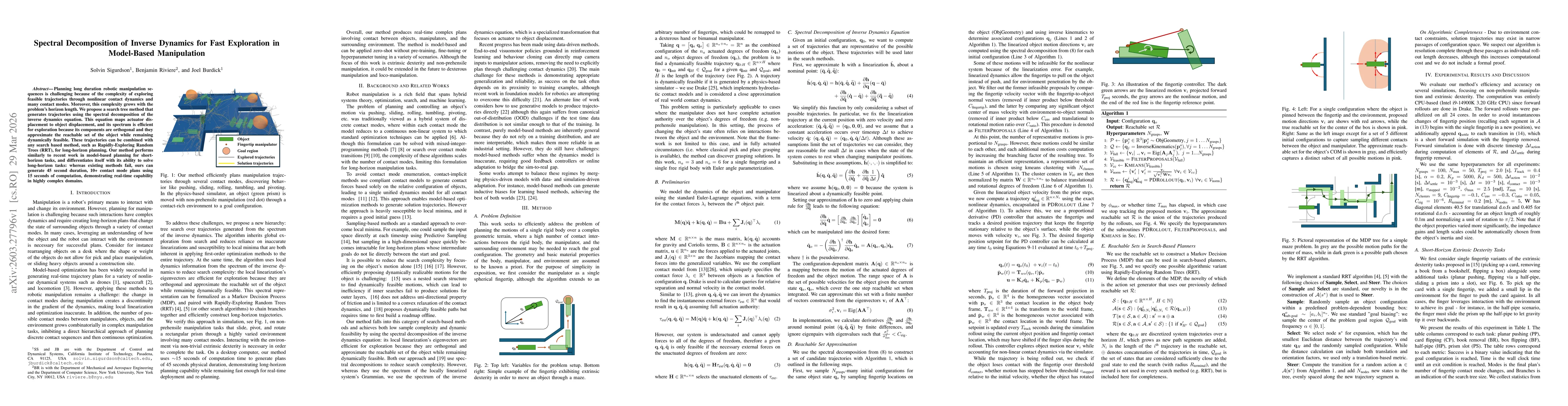 Thumbnail for Spectral Decomposition of Inverse Dynamics for Fast Exploration in Model-Based Manipulation