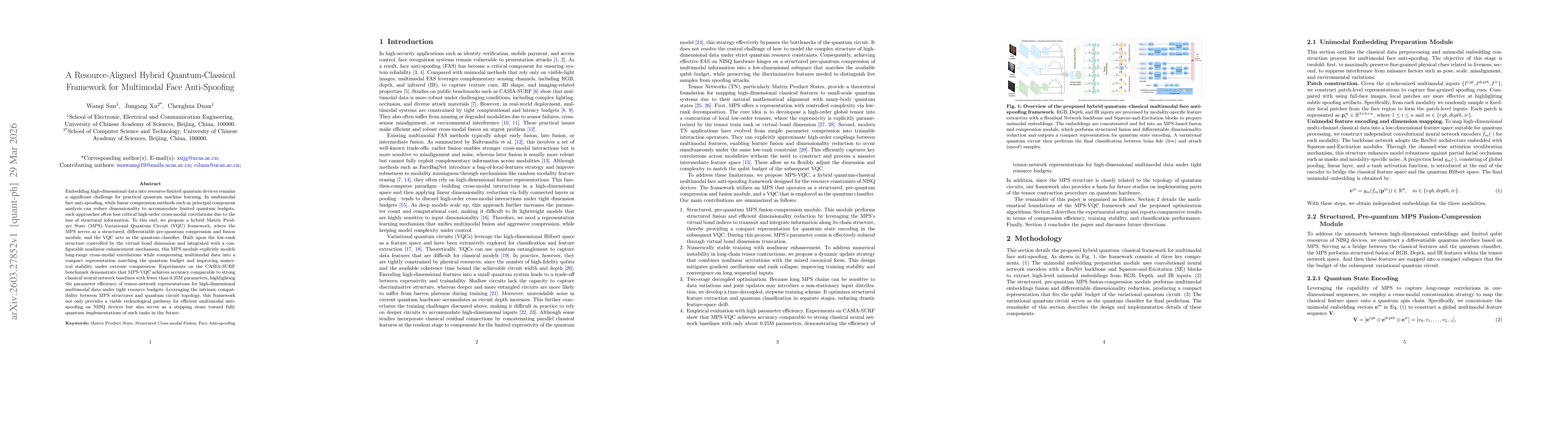 Thumbnail for A Resource-Aligned Hybrid Quantum-Classical Framework for Multimodal Face Anti-Spoofing