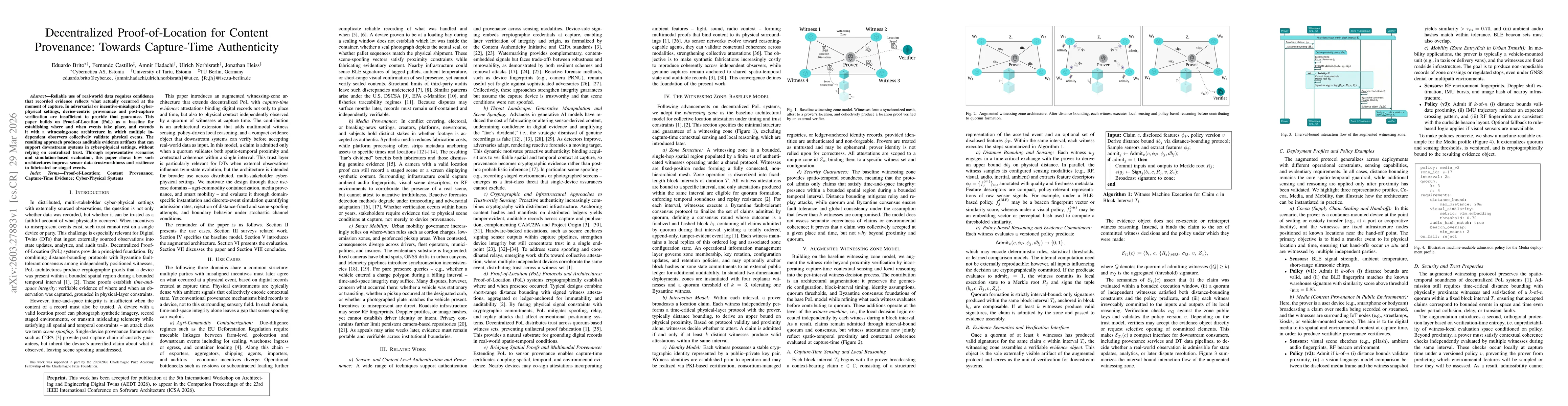 Thumbnail for Decentralized Proof-of-Location for Content Provenance: Towards Capture-Time Authenticity