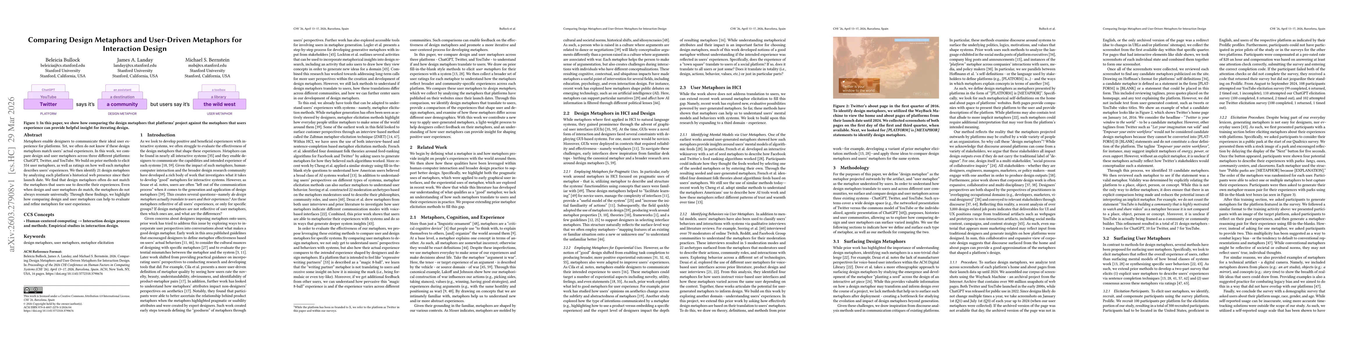 Thumbnail for Comparing Design Metaphors and User-Driven Metaphors for Interaction Design