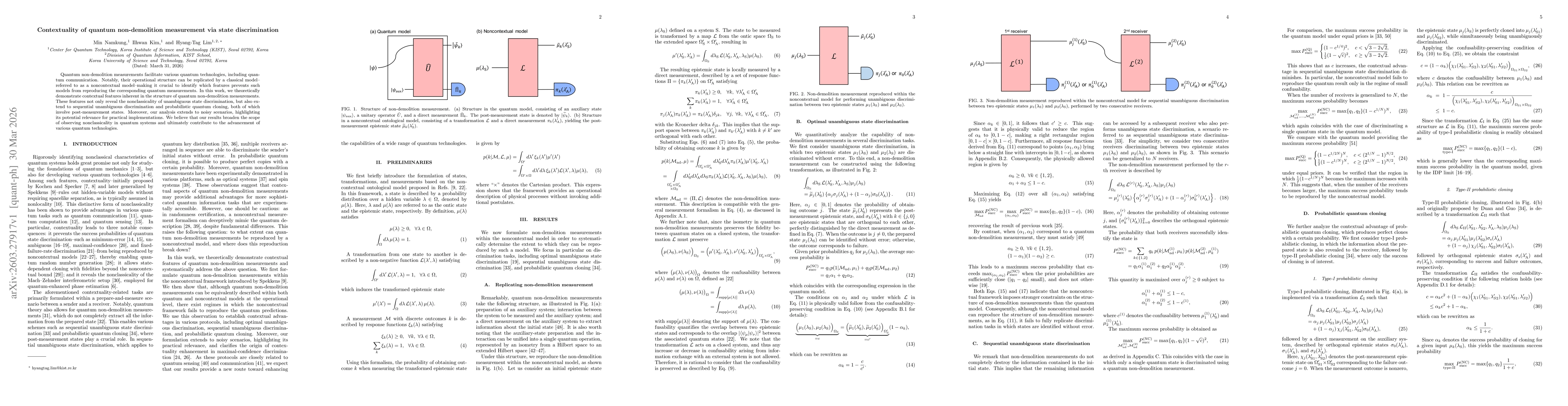 Thumbnail for Contextuality of quantum non-demolition measurement via state discrimination
